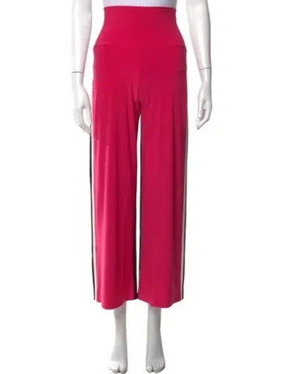 Pre-owned Norma Kamali Wide Leg Pants In Pink