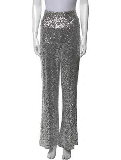 Pre-owned Norma Kamali Wide Leg Pants In Silver
