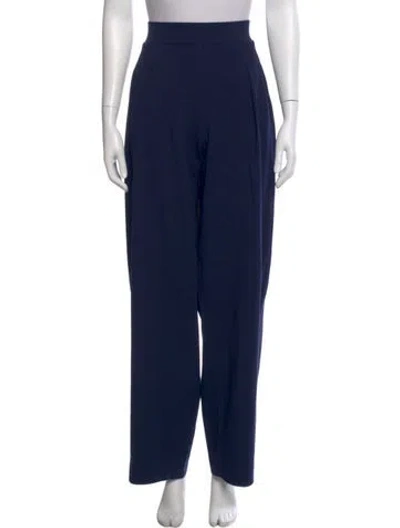 Pre-owned Norma Kamali Wide Leg Pants W/ Tags In Blue
