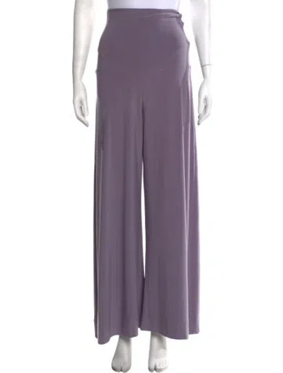 Pre-owned Norma Kamali Wide Leg Pants W/ Tags In Purple