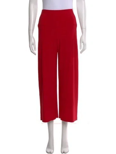 Pre-owned Norma Kamali Wide Leg Pants W/ Tags In Red