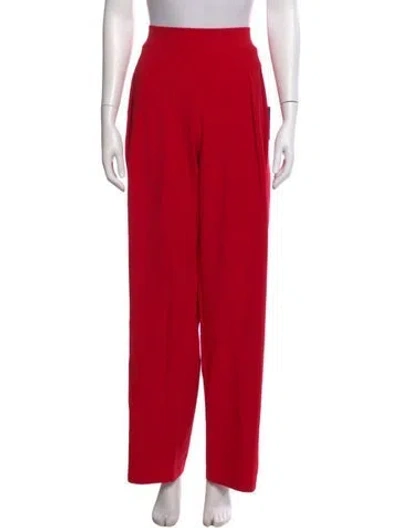 Pre-owned Norma Kamali Wide Leg Pants W/ Tags In Red