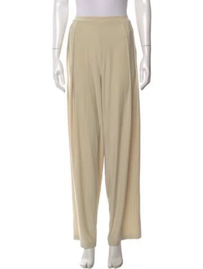 Pre-owned Norma Kamali Wide Leg Pants W/ Tags In Yellow