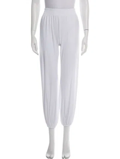 Pre-owned Norma Kamali Wide Leg Pants In White