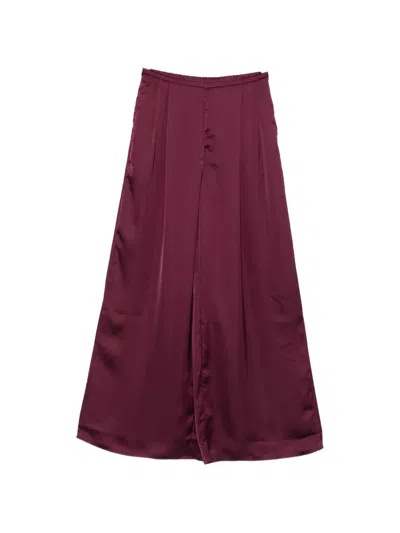 Norma Kamali Wide-leg Trousers In Purple