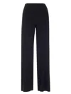 Norma Kamali Dark Blue Stretch Fabric Trousers