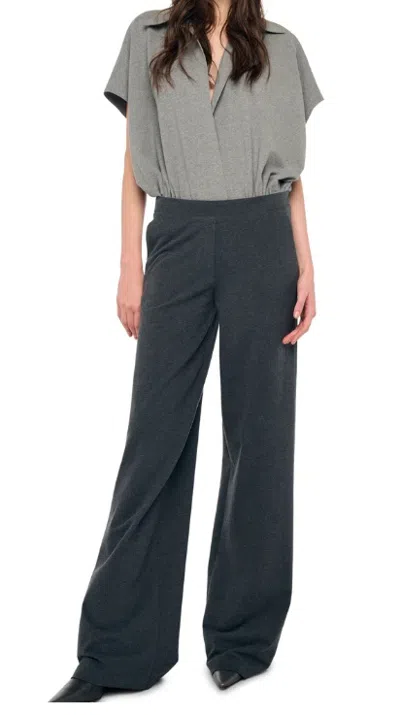 Norma Kamali Wide-leg Trousers In Black