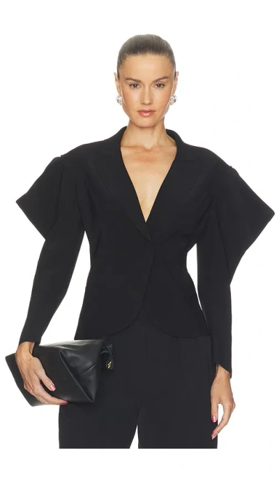 Norma Kamali Wing Sleeve Jacket In Black