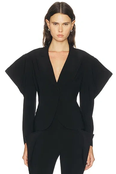 Norma Kamali Wing Sleeve Jacket In Black