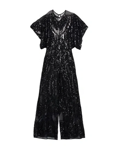 Norma Kamali Woman Jumpsuit Black Size 2 Polyester, Elastane