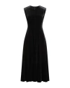 Norma Kamali Woman Midi Dress Black Size 6 Polyester, Elastane In Black