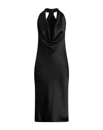 Norma Kamali Woman Midi Dress Black Size 8 Polyester
