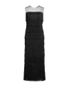 Norma Kamali Woman Midi Dress Black Size 8 Polyester, Elastane, Viscose In Black