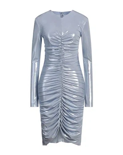 NORMA KAMALI NORMA KAMALI WOMAN MIDI DRESS LIGHT BLUE SIZE 6 POLYESTER, ELASTANE