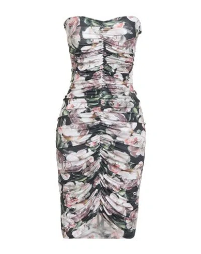 Norma Kamali Woman Mini Dress Beige Size 6 Polyester, Elastane