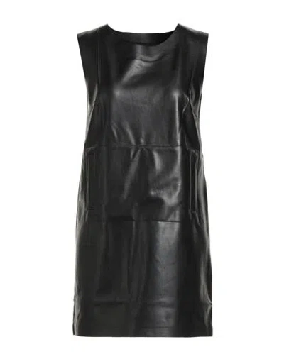 Norma Kamali Woman Mini Dress Black Size 10 Polyurethane
