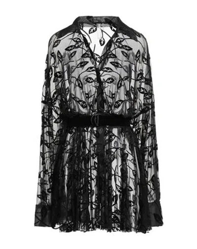Norma Kamali Woman Mini Dress Black Size 4 Polyester, Nylon, Elastane