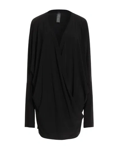 Norma Kamali Woman Mini Dress Black Size 8 Polyester, Elastane