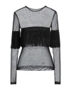 Norma Kamali Woman T-shirt Black Size 6 Nylon, Elastane, Polyester