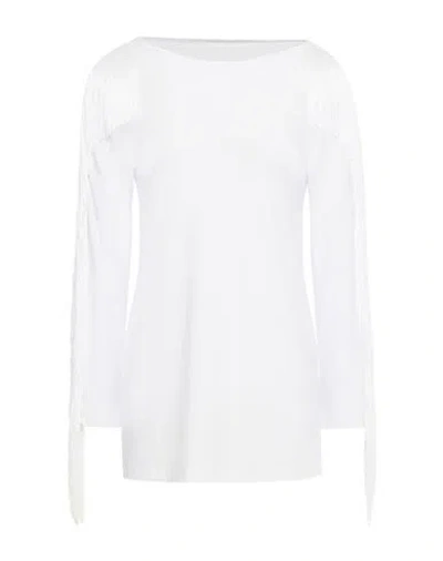 Norma Kamali Woman Top White Size M Polyester, Elastane, Rayon
