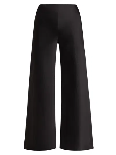 Norma Kamali Women's Bias Satin Elephant Pants In Black