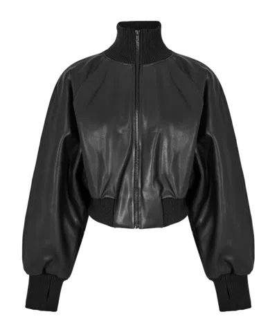 Norma Kamali Women's Bomber Jacket In Black