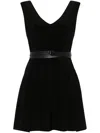 Norma Kamali Grace Jersey Mini Dress For Women In Black