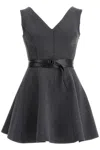 Norma Kamali Grace Mini Dress In Gray