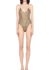 Norma Kamali Women's Low Back Fara One Piece Swimsuit In Gold In Gold