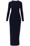 Norma Kamali Women's Maxi Form-fitting Dress With Side In Blue