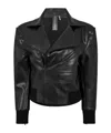Norma Kamali Oversized Moto Jacket In Black