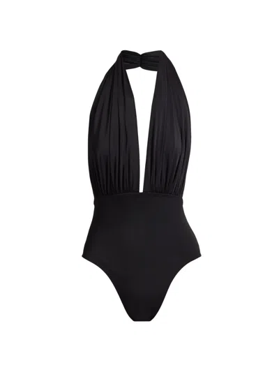 Norma Kamali Women's Mio Halter One-piece Swimsuit In Black