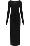 Norma Kamali Scoop Neckline Maxi Dress In Black