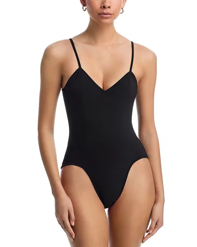 Norma Kamali Wonderwoman Mio One Piece Swimsuit In Black