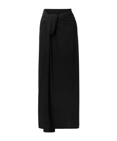 Norma Kamali Ernie Stretch-jersey Pareo In Black