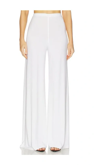Norma Kamali Wide-leg Casual Pants In White