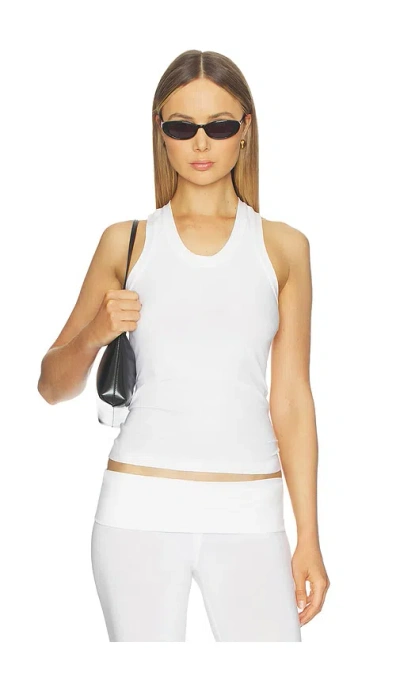 Norma Kamali X Lifestyle Racer Tee In White