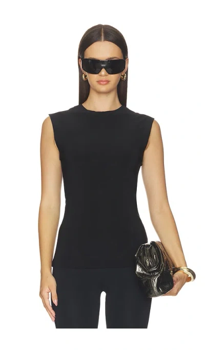 Norma Kamali X Lifestyle Sleeveless Top In Black
