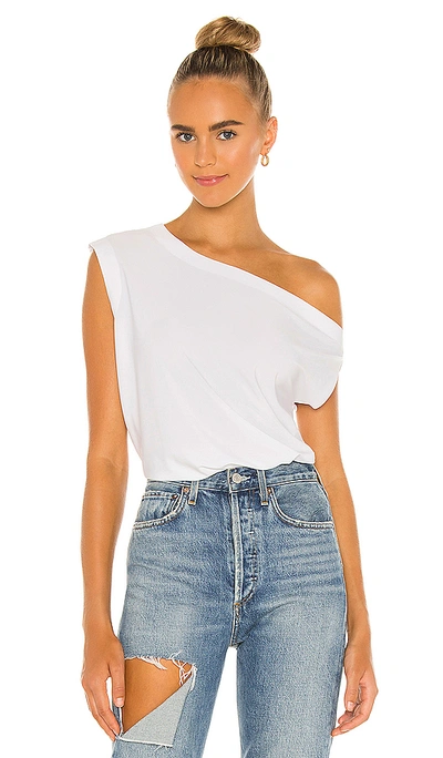 Norma Kamali X Lifestyle X Revolve Drop Shoulder Top In Snow White