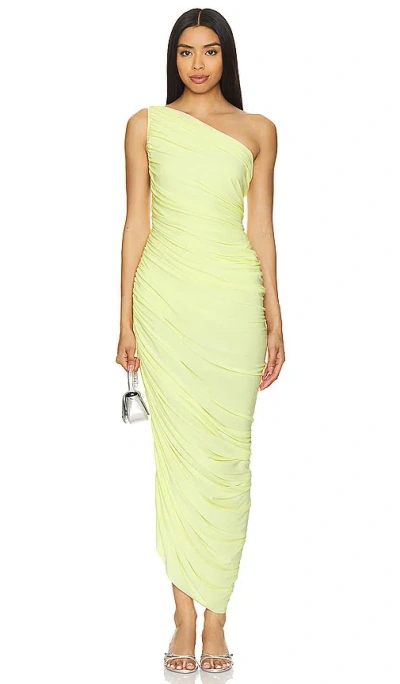 Norma Kamali Abendkleid Diana In Yellow