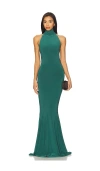 Norma Kamali X Revolve Halter Turtle Fishtail Gown