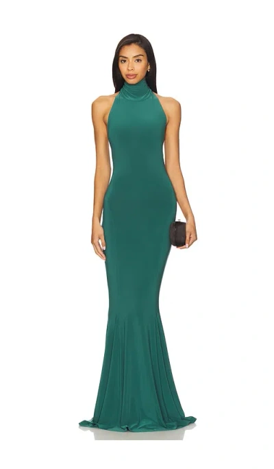 Norma Kamali X Revolve Halter Turtle Fishtail Gown