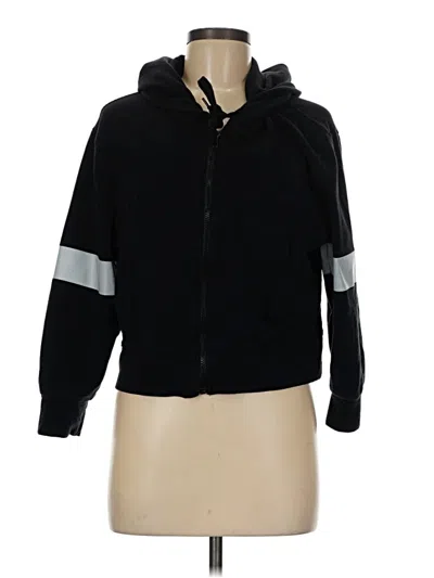 Pre-owned Norma Kamali Zip Up Hoodie In Black
