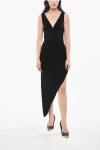 Normakamali Draped Tara Maci Dress With Side Split Grösse S In Black