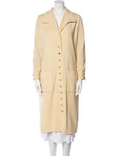 Pre-owned Norman Norell Ny Vintage 1960's Coat In Neutral