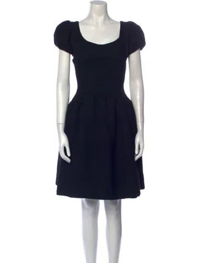 Pre-owned Norman Norell Ny Vintage Knee-length Dress In Black