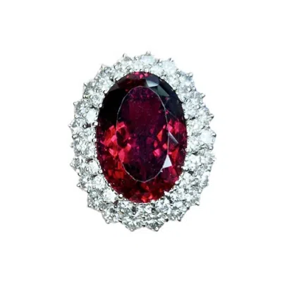 Normani Women's Rubelite Tourmaline Cocktail Ring In Red