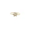 Normani Women's Star Diamond Ring In Gold In Gold