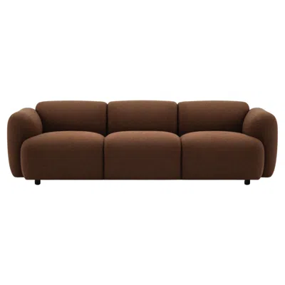 Pre-owned Normann Copenhagen Customizable  Swell Sofa 3 Seater By Jonas Wagell In Black