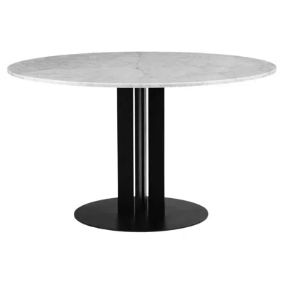 Pre-owned Normann Copenhagen Scala White Marble Table By Simon Legald